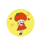 日常使える◎トマトガールスタンプ（個別スタンプ：5）
