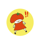 日常使える◎トマトガールスタンプ（個別スタンプ：32）