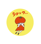 日常使える◎トマトガールスタンプ（個別スタンプ：34）