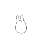 ひっそりとファンをしているうさぎ（個別スタンプ：3）
