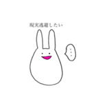 ひっそりとファンをしているうさぎ（個別スタンプ：12）