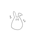 ひっそりとファンをしているうさぎ（個別スタンプ：15）