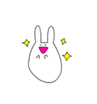 ひっそりとファンをしているうさぎ（個別スタンプ：16）