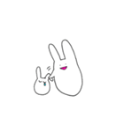 ひっそりとファンをしているうさぎ（個別スタンプ：20）