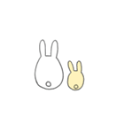 ひっそりとファンをしているうさぎ（個別スタンプ：21）