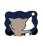 Mr Grey Little Cat 2（個別スタンプ：17）