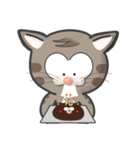 Mr Grey Little Cat 2（個別スタンプ：28）