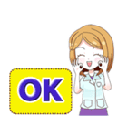 Dental Office Girl（個別スタンプ：22）