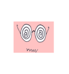 GlassesPink（個別スタンプ：3）
