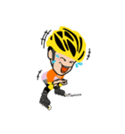 Speed Skating Boy（個別スタンプ：24）