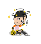 Speed Skating Boy（個別スタンプ：38）