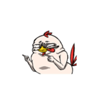 Super Dramatic Chicken (Animated)（個別スタンプ：2）