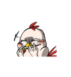 Super Dramatic Chicken (Animated)（個別スタンプ：7）