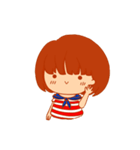 Little girl with a Striped Shirt（個別スタンプ：2）