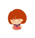 Little girl with a Striped Shirt（個別スタンプ：10）