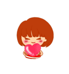 Little girl with a Striped Shirt（個別スタンプ：11）