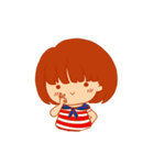 Little girl with a Striped Shirt（個別スタンプ：15）