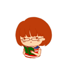 Little girl with a Striped Shirt（個別スタンプ：19）