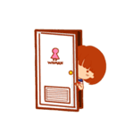 Little girl with a Striped Shirt（個別スタンプ：22）