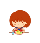 Little girl with a Striped Shirt（個別スタンプ：25）