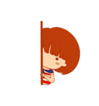 Little girl with a Striped Shirt（個別スタンプ：32）