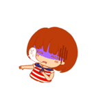 Little girl with a Striped Shirt（個別スタンプ：37）