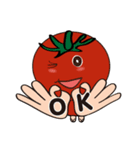Happy happy tomato girl（個別スタンプ：5）