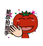 Happy happy tomato girl（個別スタンプ：34）