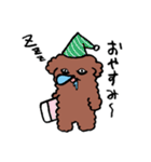 プードルのぷっさん（個別スタンプ：5）