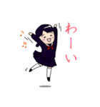 Let's go！ セーラー服の女の子（個別スタンプ：22）