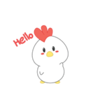 Chibi chicken animated（個別スタンプ：1）