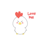 Chibi chicken animated（個別スタンプ：4）
