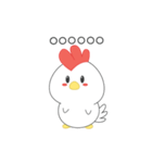 Chibi chicken animated（個別スタンプ：14）
