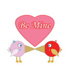 Ice Cream Bird Valentine's Day（個別スタンプ：2）