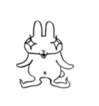 無関心うさぎ（個別スタンプ：2）