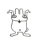 無関心うさぎ（個別スタンプ：4）