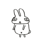 無関心うさぎ（個別スタンプ：5）
