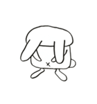 無関心うさぎ（個別スタンプ：7）
