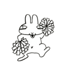 無関心うさぎ（個別スタンプ：8）