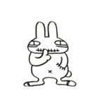 無関心うさぎ（個別スタンプ：25）