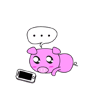 Natty Lazy Piggy（個別スタンプ：21）