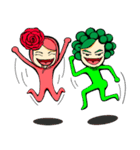 OH！Cauliflower Man ＆ Rose Woman(MY LOVE)（個別スタンプ：14）