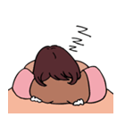 女子、兼作家ちゃん（個別スタンプ：7）