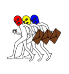マスク3兄弟（個別スタンプ：1）