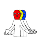 マスク3兄弟（個別スタンプ：8）