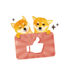 Shiba Inu Bui Sticker (E-VOL.1)（個別スタンプ：21）