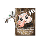 Super Cute Flying Squirrels-Cookie ＆ Dot（個別スタンプ：1）