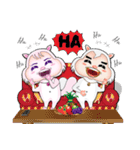 Super Cute Flying Squirrels-Cookie ＆ Dot（個別スタンプ：15）