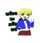 Happy Funny litle boy and litle girl.（個別スタンプ：12）