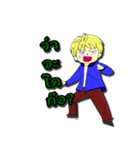 Happy Funny litle boy and litle girl.（個別スタンプ：16）